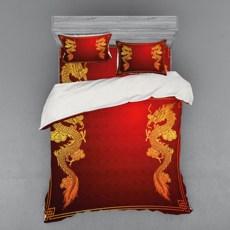 Eclectic Polyester Geometric Shapes Duvet Cover