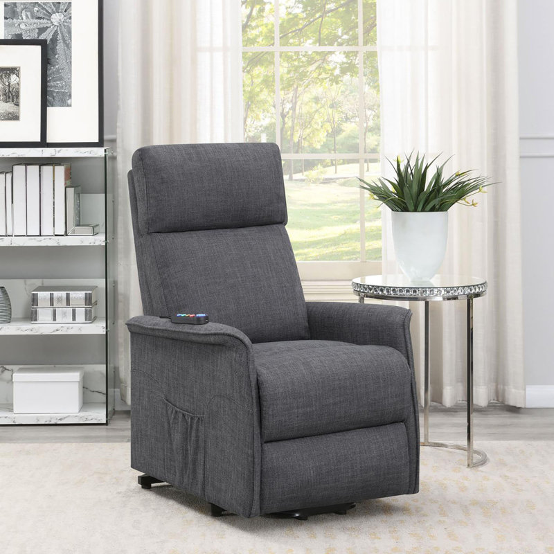 Fauteuil inclinable électrique lève-personne rembourré, Gris