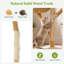 Tour pour arbre à chat en bois massif 47,24 "pour chats d'intérieur, arbre à chat multi-niveaux avec poteau à griffer, perchoirs souples et hamac suspendu