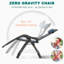 Lare Zero Gravity Chair Adjustable Reclining Patio Chairs with Removable Cushion,Headrest & Tray-2124963157