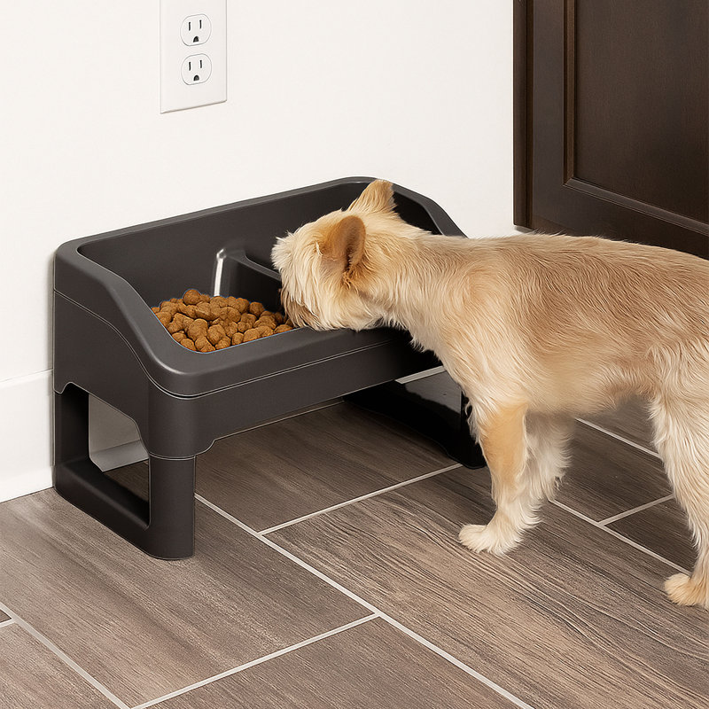 IRIS Elevated Adjustable Pet Feeder