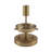 1-Light Ribbed Glass Globe Single Semi-Flush Mount