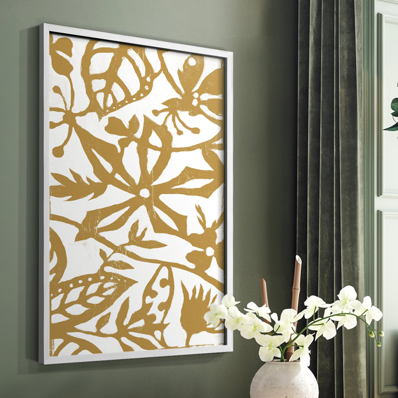 Reproduction encadrée blanc sur blanc IV V30 - bois massif, Blanc, H 10 po x l 8 po