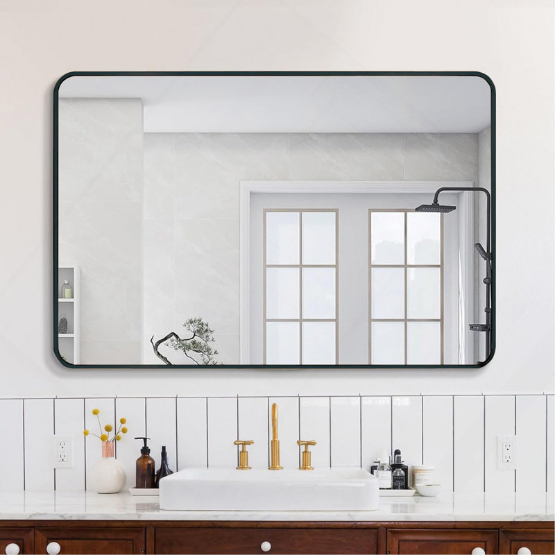 Miroir de salle de bain, Noir