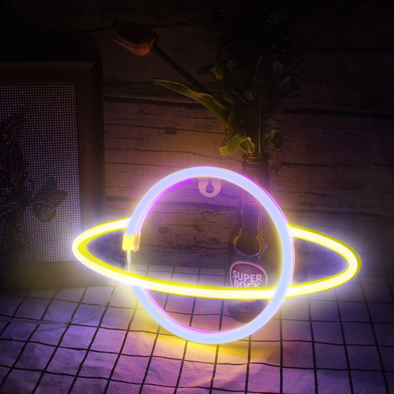 LED Neon Light Universe Shape Ornaments Net Red Decoration Night Light
