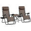 Ensemble de chaises pliantes inclinables