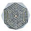 Tabourets de jardin hexagonaux, table d'appoint unique Capiz