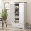69" Tall Farmhouse Freestanding Kitchen Pantry Storage Cabinet  with 2 Doors, Drawer and Adjustable Shelves