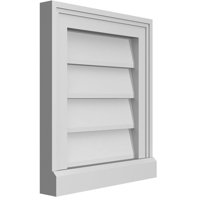 Cadre de seuil Brickmould, brun clair apprêté, H 16 po x l 14 po x P 2 po