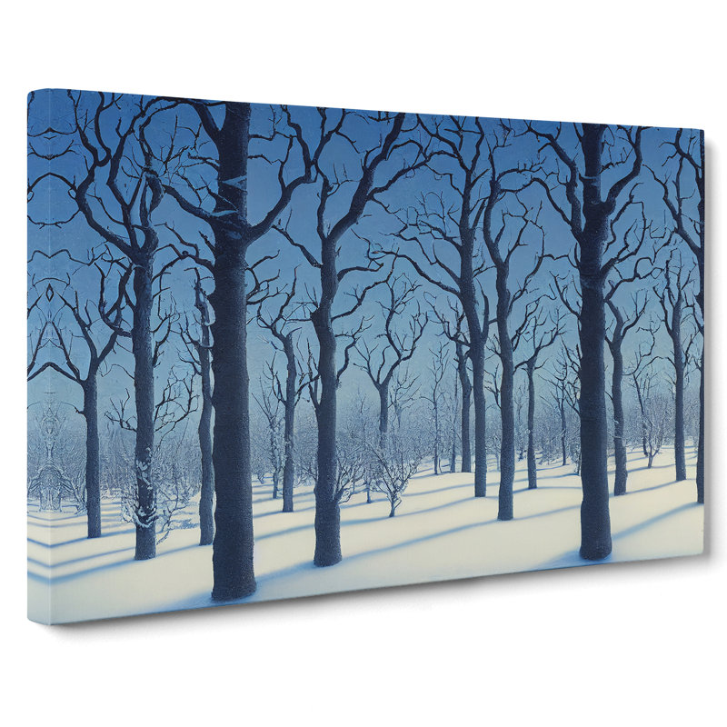 Fascinating Winter Forest - Wrapped Canvas, 40cm H x 60cm W x 3cm D