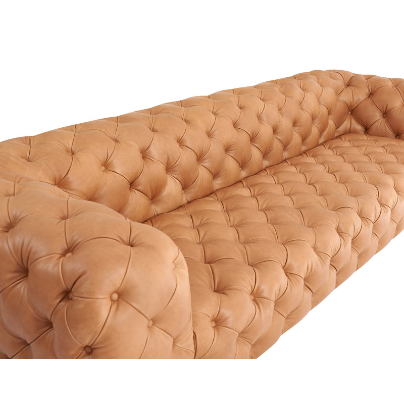Checa 126.8'' Upholstered Sofa, Camel 