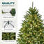 Arbre de Noël artificiel vert pré-éclairé-326104056