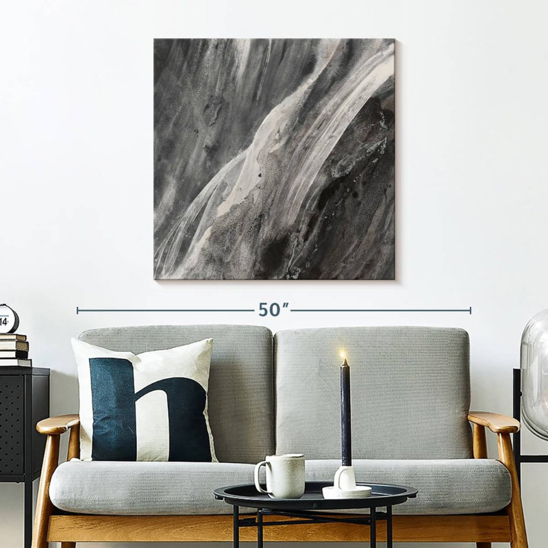 Dark Grey Splash, 30" H x 30" W