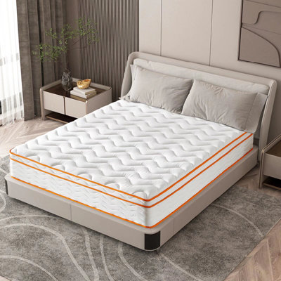 Medium Gel Memory Foam Hybrid Mattress in A Box by Alwyn Home