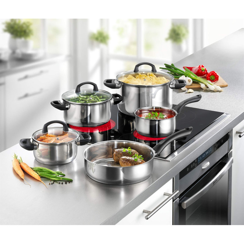Saramarie 5 - Piece Stainless Steel Cookware Set