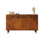 59.06" Brown Solid wood Rubberwood Shoe Storage