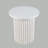 Tannen 24" Round Mid-Century Modern Fluted Pedestal Base End Table-114220891