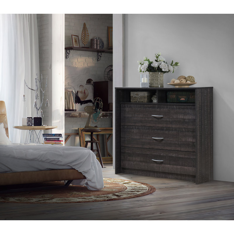 Albury 3 - Drawer Dresser, Walnut