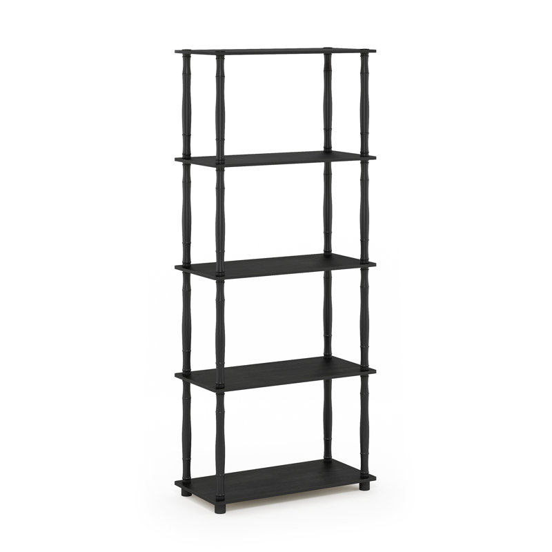 Heslin 23.6'' W Plastic Shelving Unit, Americano/Black