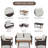 Gravesend Wicker 4 - Person Patio Conversation Set with Cushions-564462367