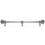 Juliane Grace 22 inches c.c. with 5/8 reeded center long pull large finial with 65 Swarovski Clear & Aurore Boreale Crystals with center brace in Chalice-1190352557