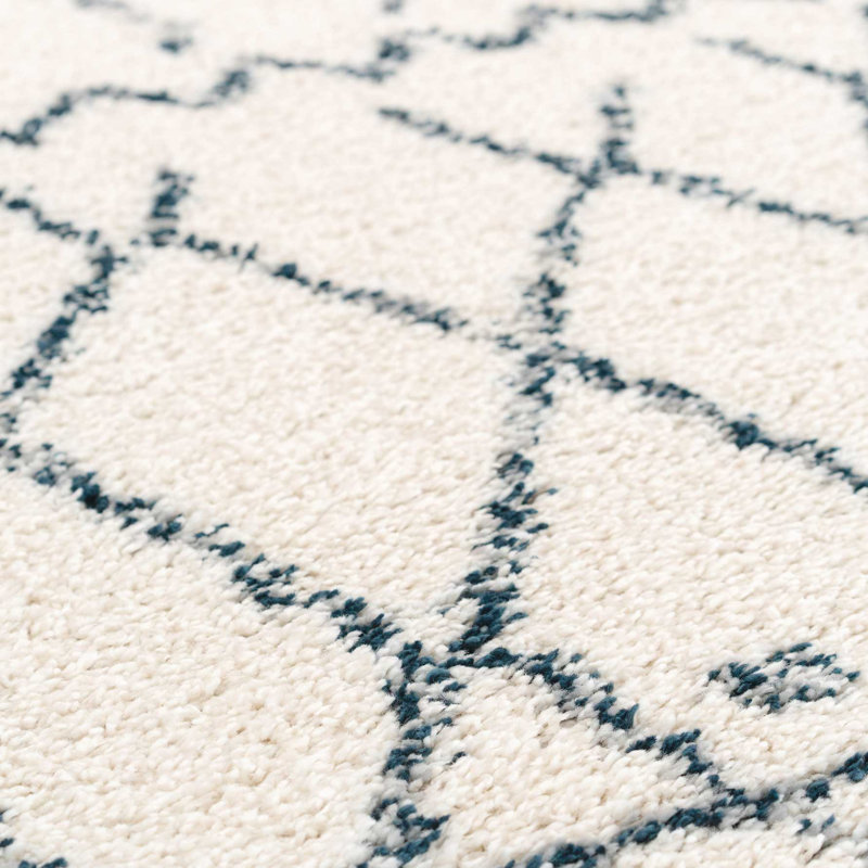 Redwood Geometric Shag Area Rug, Runner 60 x 240cm