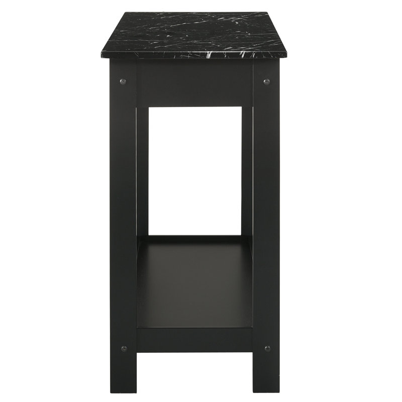 Console 41,75 po Arnardo, Noir, Noir