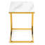 Capirano Glass Top Frame End Table-363728971