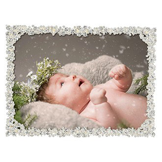 Princess Rectangle Picture Frame, Silver, 4" x 6"