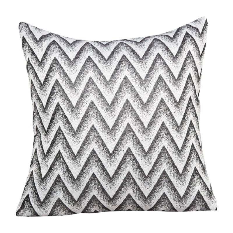 Housse de coussin décorative Indiana, Argent, Housse de coussin seulement - sans coussin