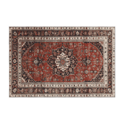 Tapis d'intérieur et d'extérieur brun Persian