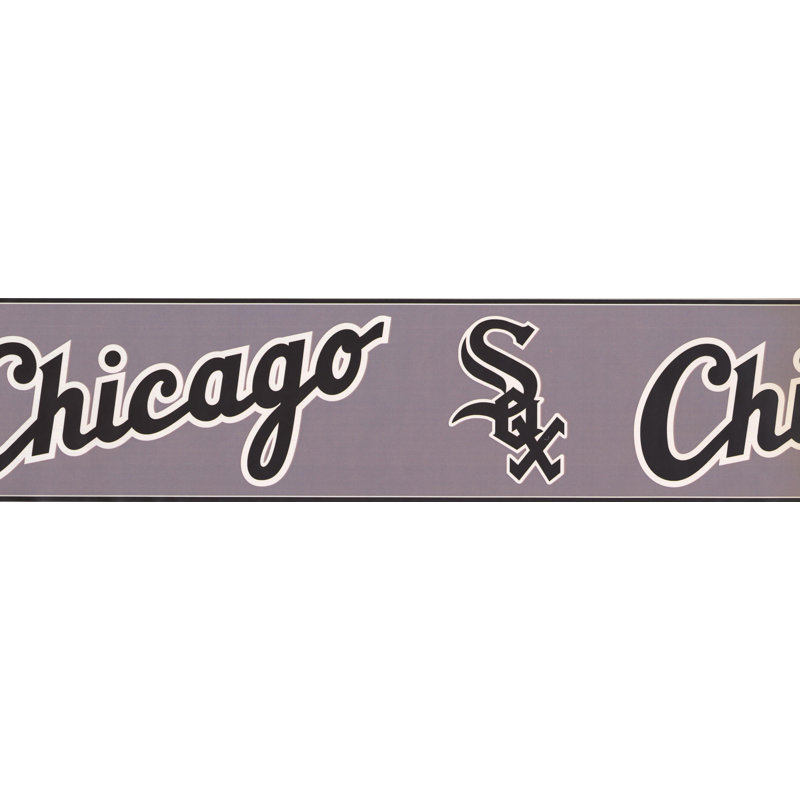 Bordure de papier peint L 15 pi x l 6 po MLB, White Sox de Chicago