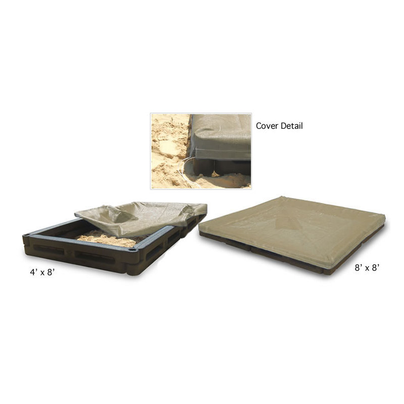4' Rectangular Sandbox with Cover