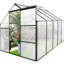Serre en polycarbonate de 6 x 10 pi avec système de ventilation pour la saison de croissance des plantes d'intérieur-117994297
