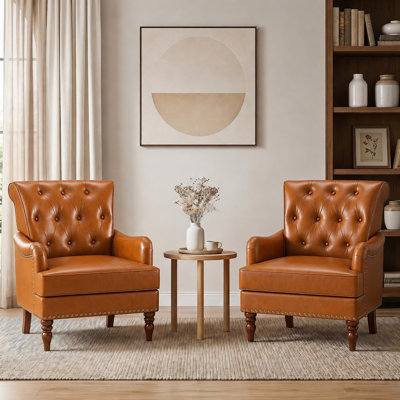 Fauteuil d'appoint en similicuir