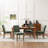 Fabric Upholstered Dining Chair Side Chair With Solid Wood Legs-1169751774