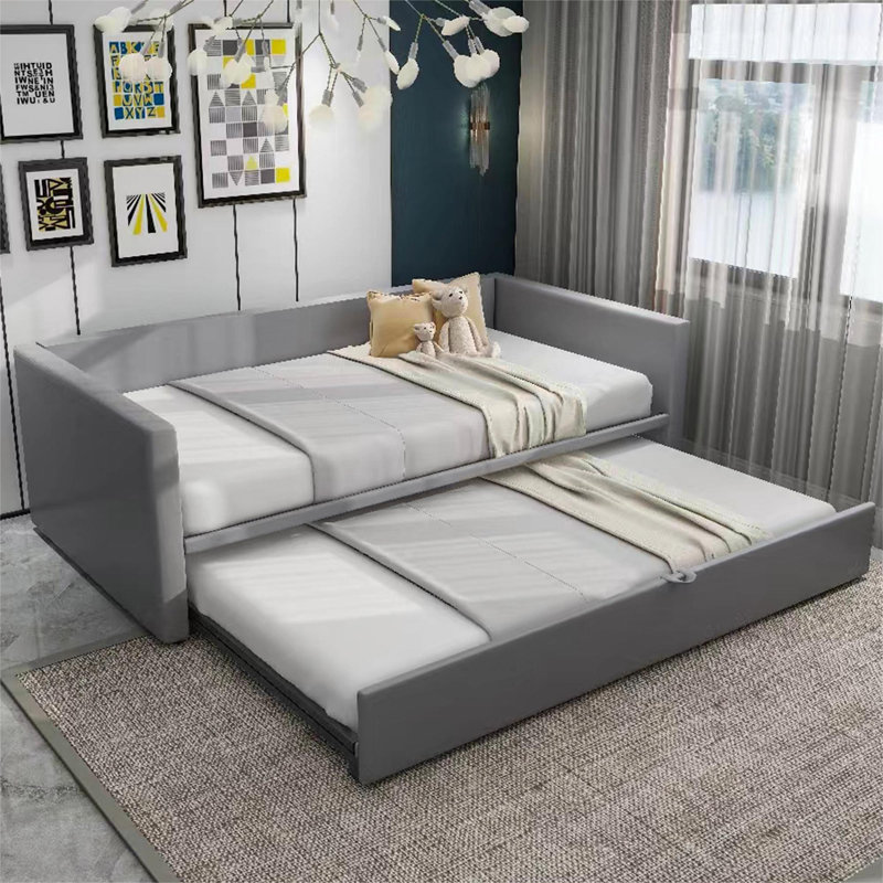 Lorraine Upholstered Bed, Grey