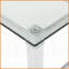 Verre trempé ultramoderne Table basse rectangulaire en acrylique - Large surface invisible pour le salon