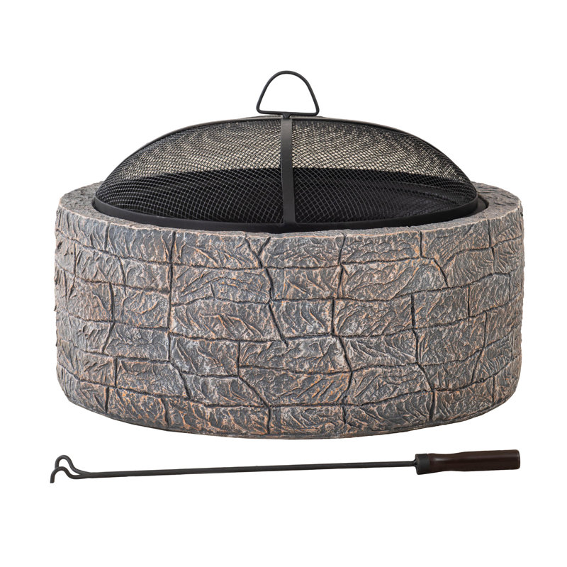 XL steel fire bowl KATLA - Ø67cm, grey