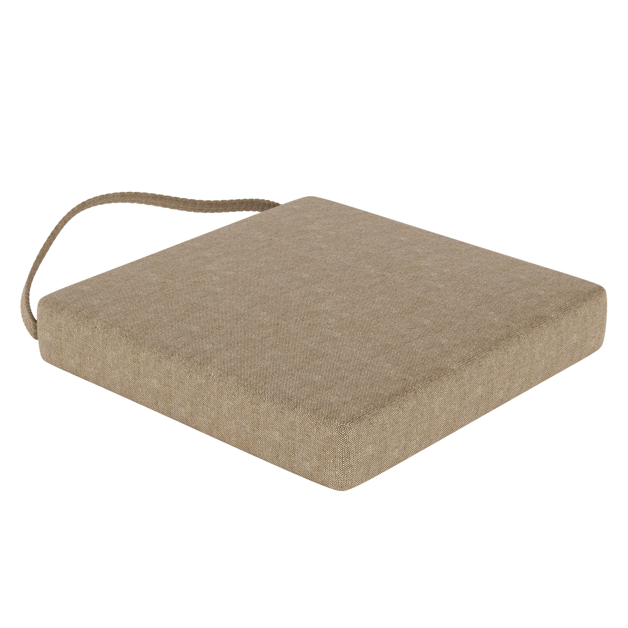 Sunbrella® Indoor/Outdoor Dining Chair Cushion, Spectrum Mushroom Sunbrella® Plainweave