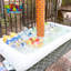 Bar-buffet gonflable avec bouchon de vidange