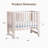 6-in-1 Greenguard Gold Certified Convertible Cradle to Mini Crib, Beige-1386478716