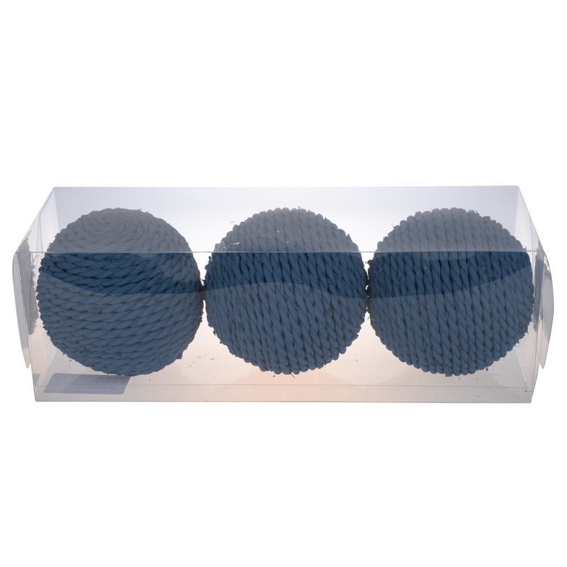 Ensemble de sculpture en rotin, Bleu