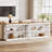 Modern Console Table for Entryway, 41.34-Inch White Sofa Table Behind the Couch with 3-Tier Storage, Narrow Hallway Furniture for Living Room