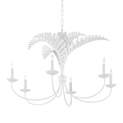 Lustre classique / traditionnel à 6 lumières de style bougie Coastal