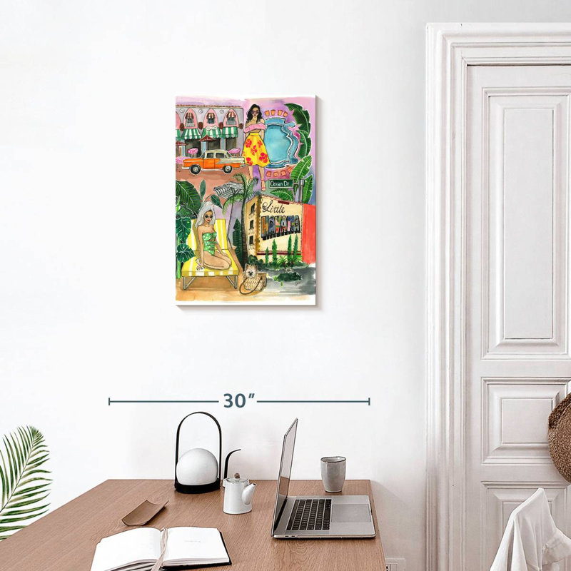 Aime Miami In The Spring, 24" H x 16" W