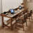 Tan Rectangular Solid Wood desk-108954458