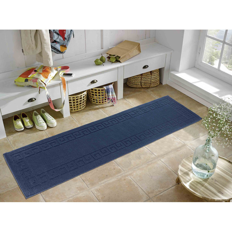 Millfield Non-Slip Solid Color Doormat, Navy, 80cm W x 300cm L