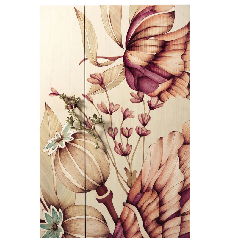 Bouquet Solid Wood Bar Cabinet