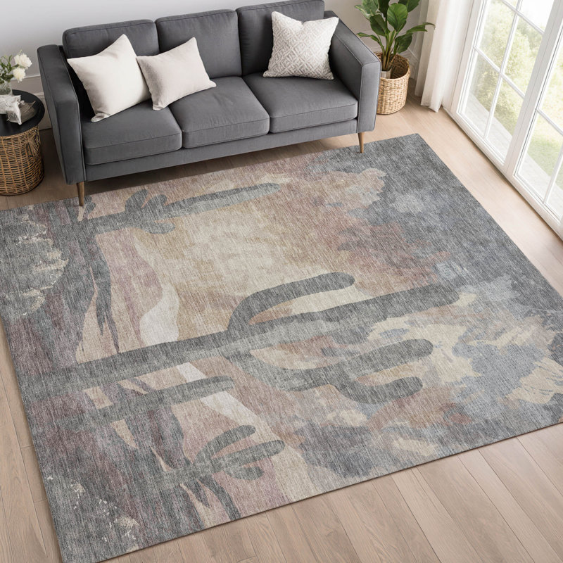 Tapis botanique intérieur / extérieur lavable à la machine Braegger ACN2337, Rectangulaire 3 pi x 5 pi